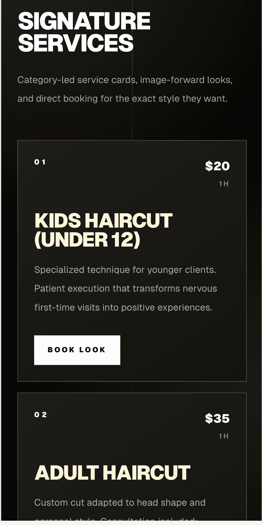 Haircuts portfolio preview 2
